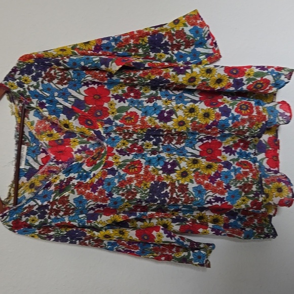 NATURAL LIFE Red Yellow and Blue Floral Relaxed Lightweigth Tunic L/XL - Picture 5 of 9